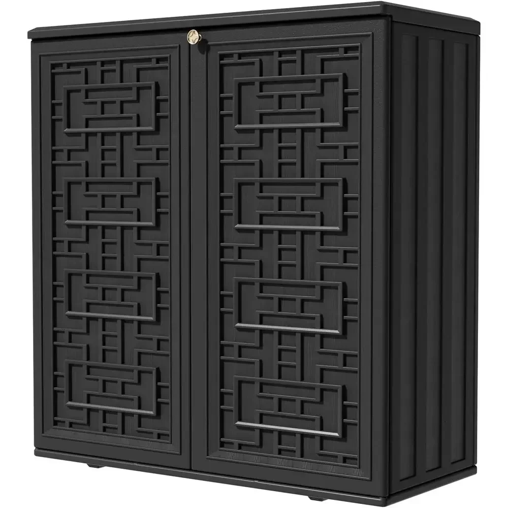 Outdoor Furniture Resin - Weatherproof Resin Outdoor Storage Cabinet, 62