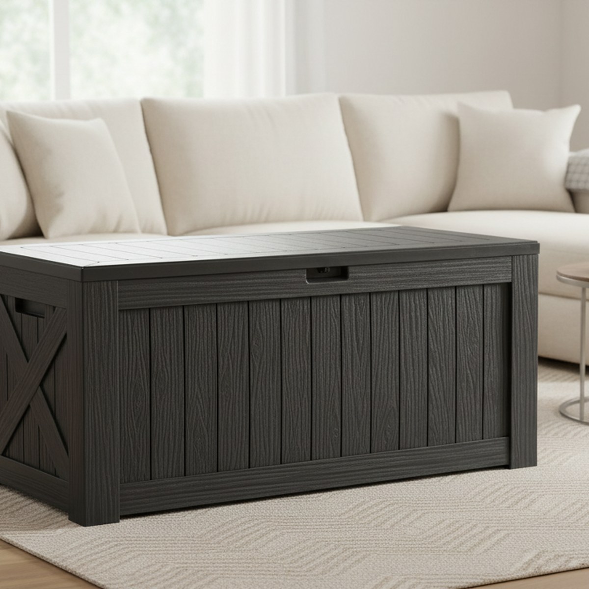 Outdoor Furniture Resin - Large 120 Gallon Outdoor Deck Box