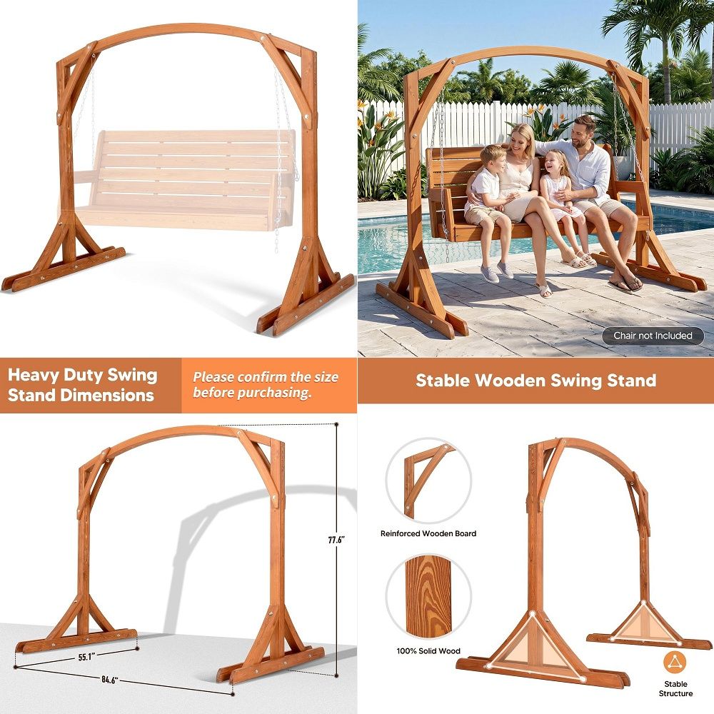 Outdoor Furniture Hdpe - FT Green AmishMade Porch Glider 1000