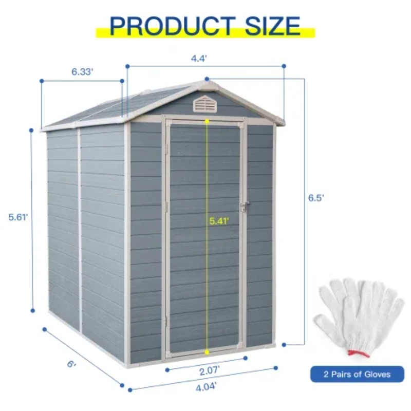 6x4ft Resin Outdoor Storage Sh - đánh giá và giá Outdoor Furniture Store