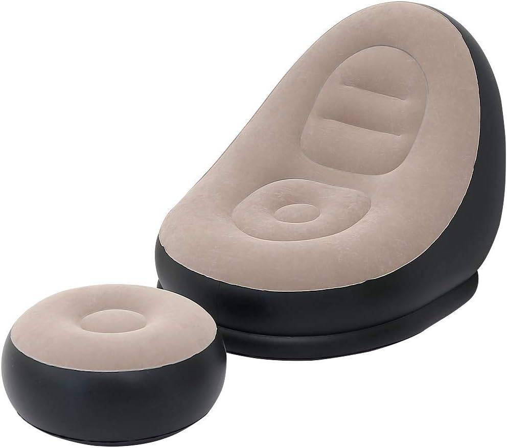 2Pcs Lazy Sofa Inflatable Chai - đánh giá và giá Outdoor Furniture Hay
