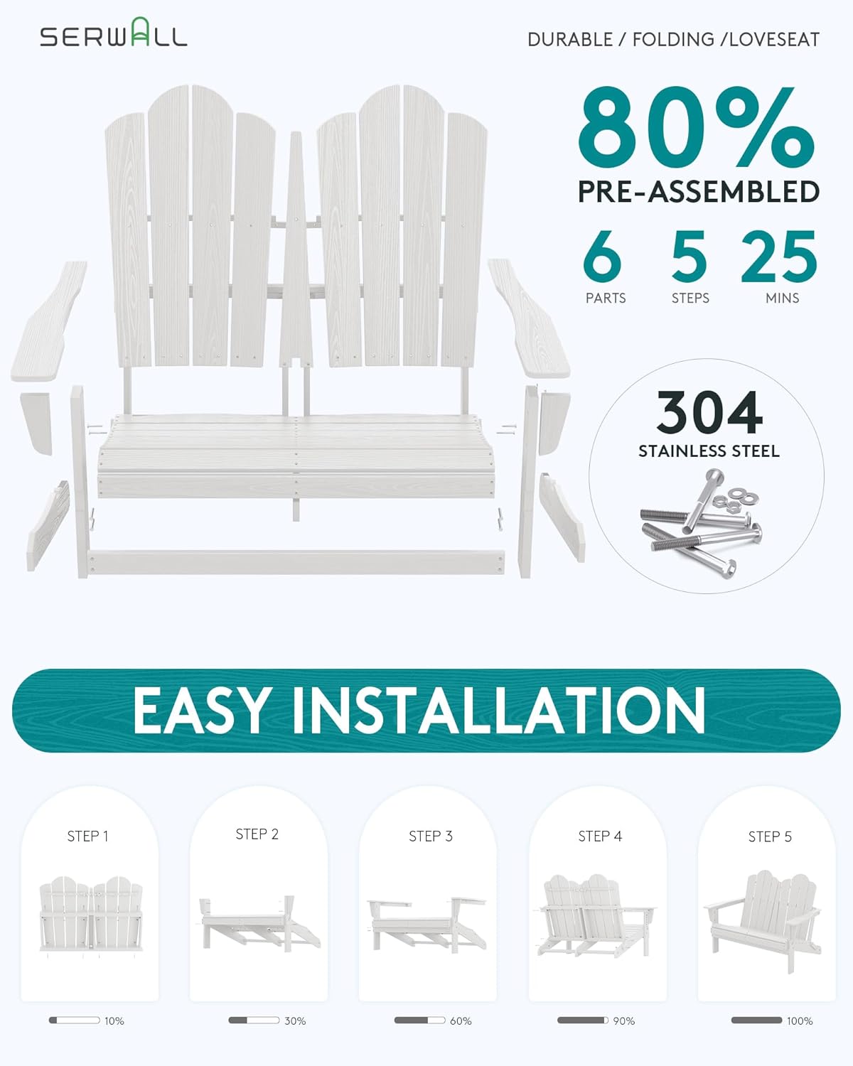 HDPE All-Weather Folding Adiro - đánh giá và giá Outdoor Furniture Hdpe