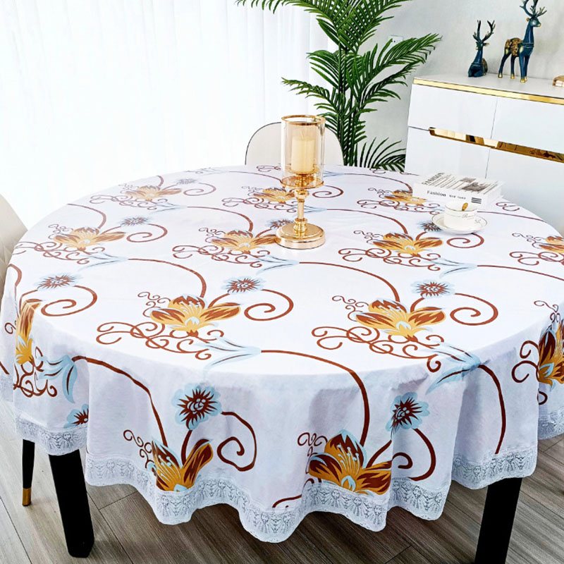 Pvc Flower Printed Round Table - đánh giá và giá Outdoor Furniture Year Round