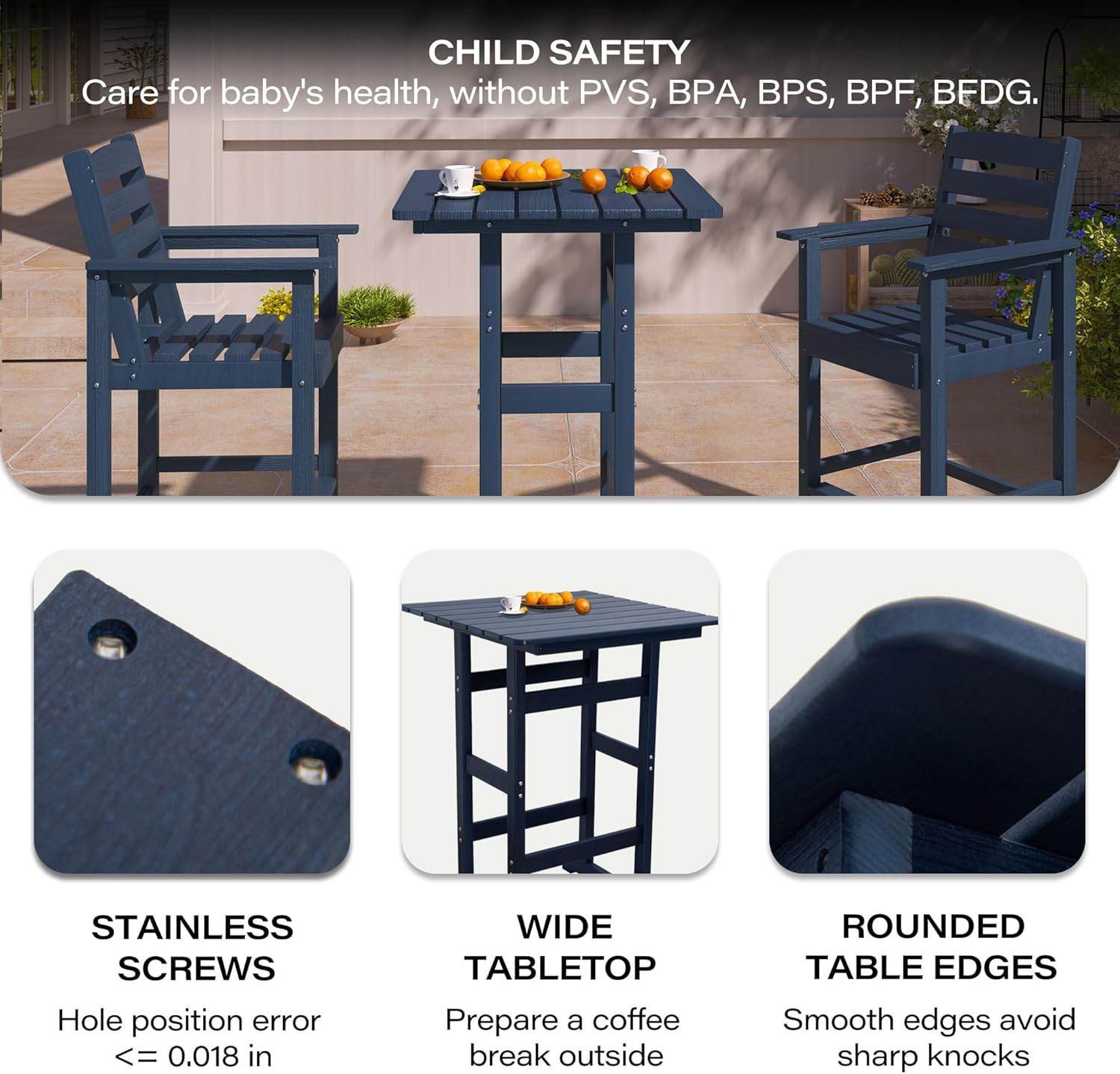 Outdoor Set, Balcony Adirondac - đánh giá và giá Outdoor Furniture Hdpe