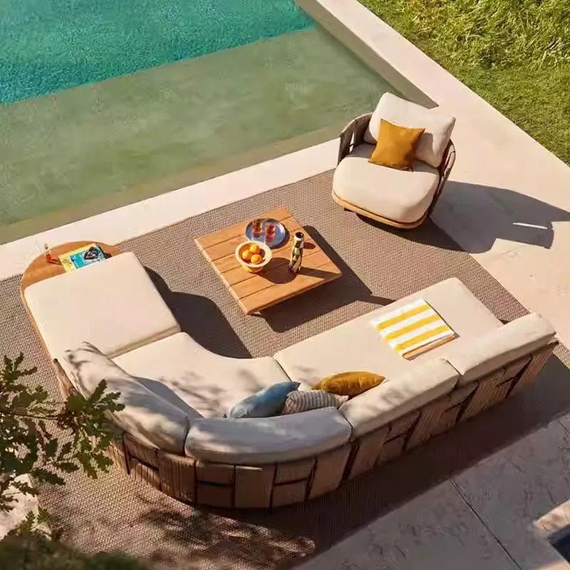 Nordic outdoor rattan sofa vil - đánh giá và giá Outdoor Furniture Rattan
