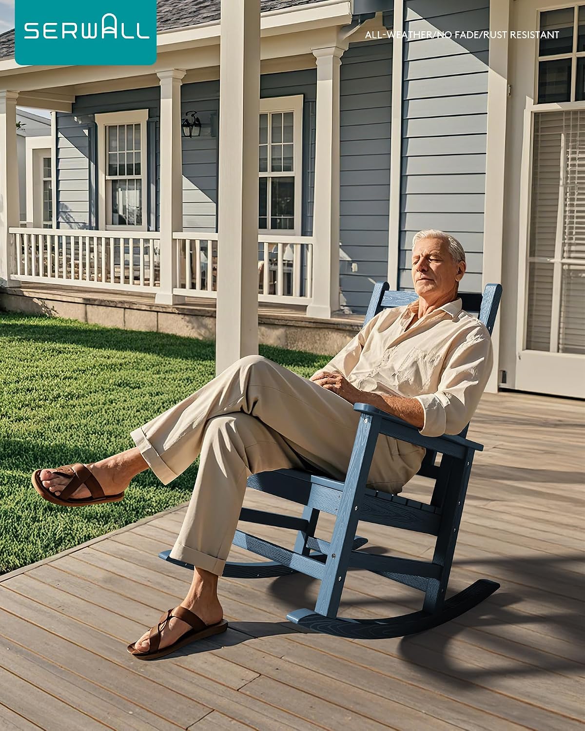 HDPE Outdoor Rocking Chair Set - đánh giá và giá Outdoor Furniture Hdpe
