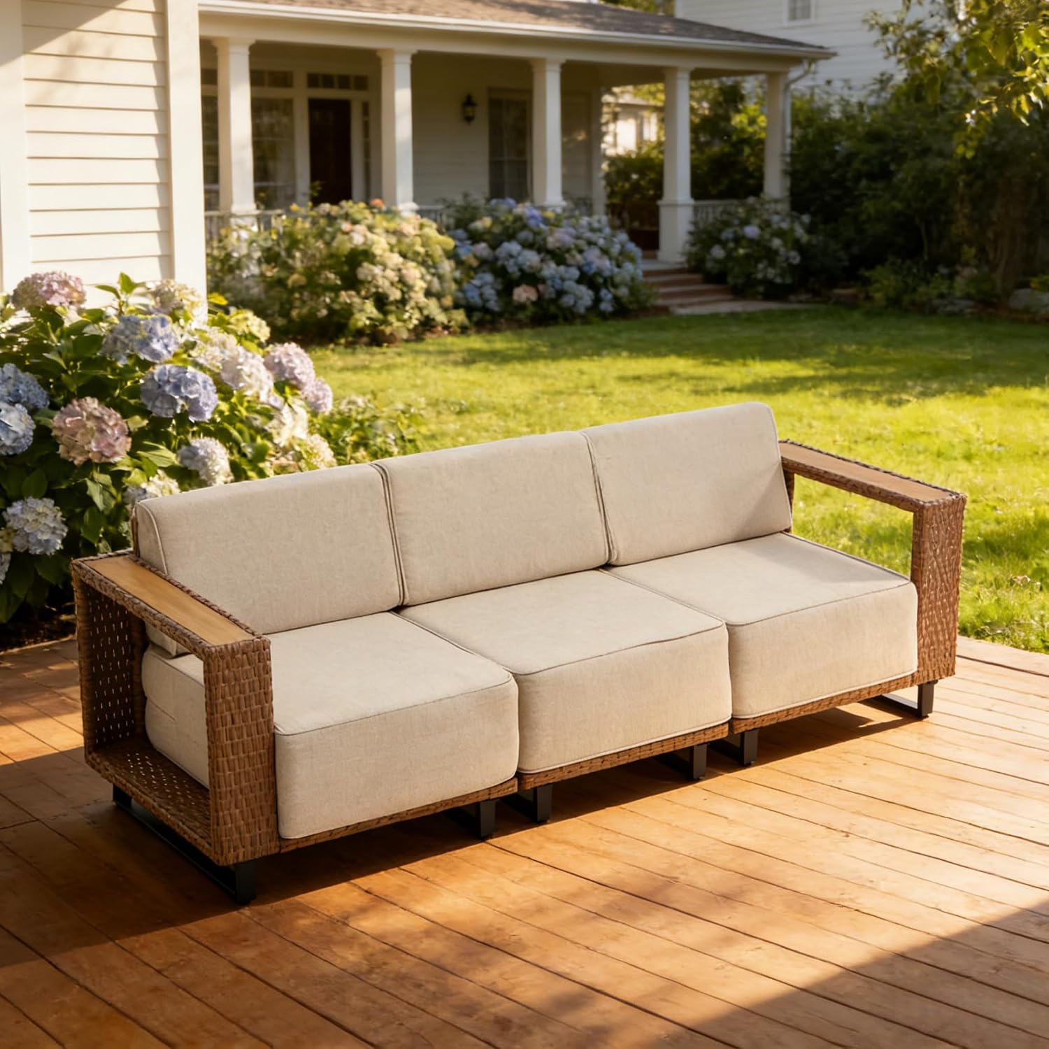 3 Pieces PE Rattan Wicker All- - đánh giá và giá Outdoor Furniture Rattan