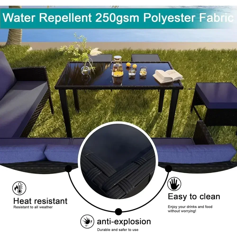 7-Piece Outdoor Patio Furnitur - đánh giá và giá Outdoor Furniture Rattan