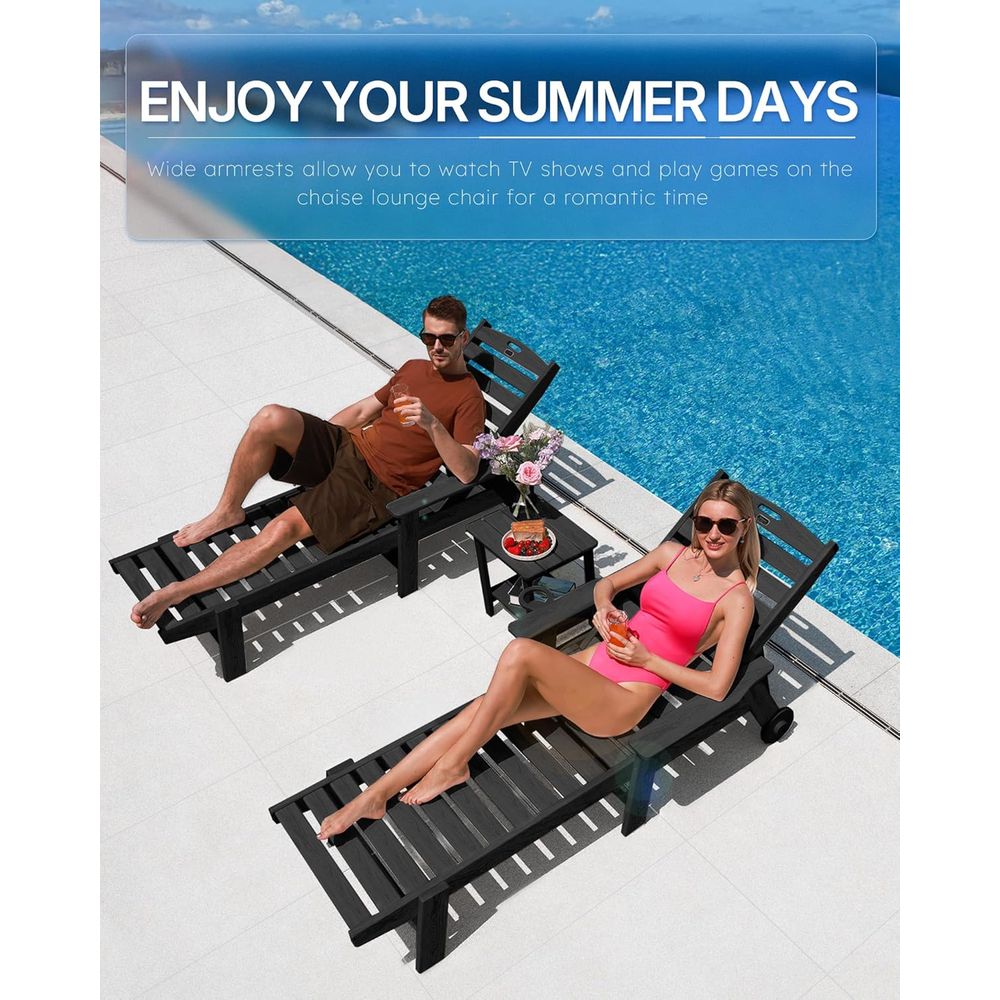 Patio Chaise Lounge Chair Outd - đánh giá và giá Outdoor Furniture Hdpe