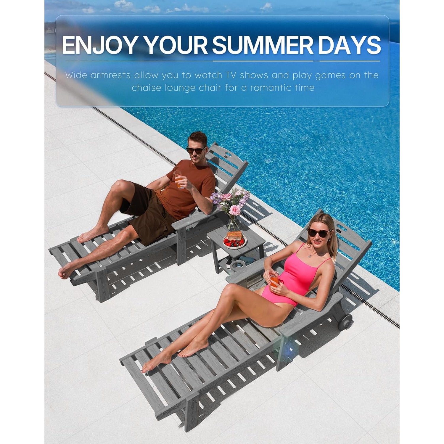 Patio Chaise Lounge Chair Outd - đánh giá và giá Outdoor Furniture Hdpe