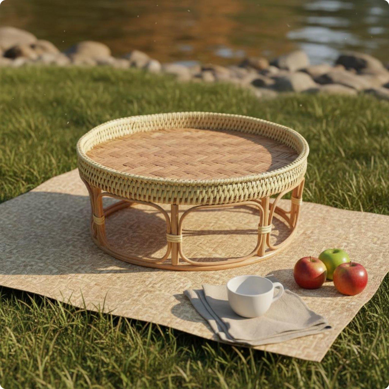 Rattan Tea Table Lightweight P - đánh giá và giá Outdoor Furniture Rattan