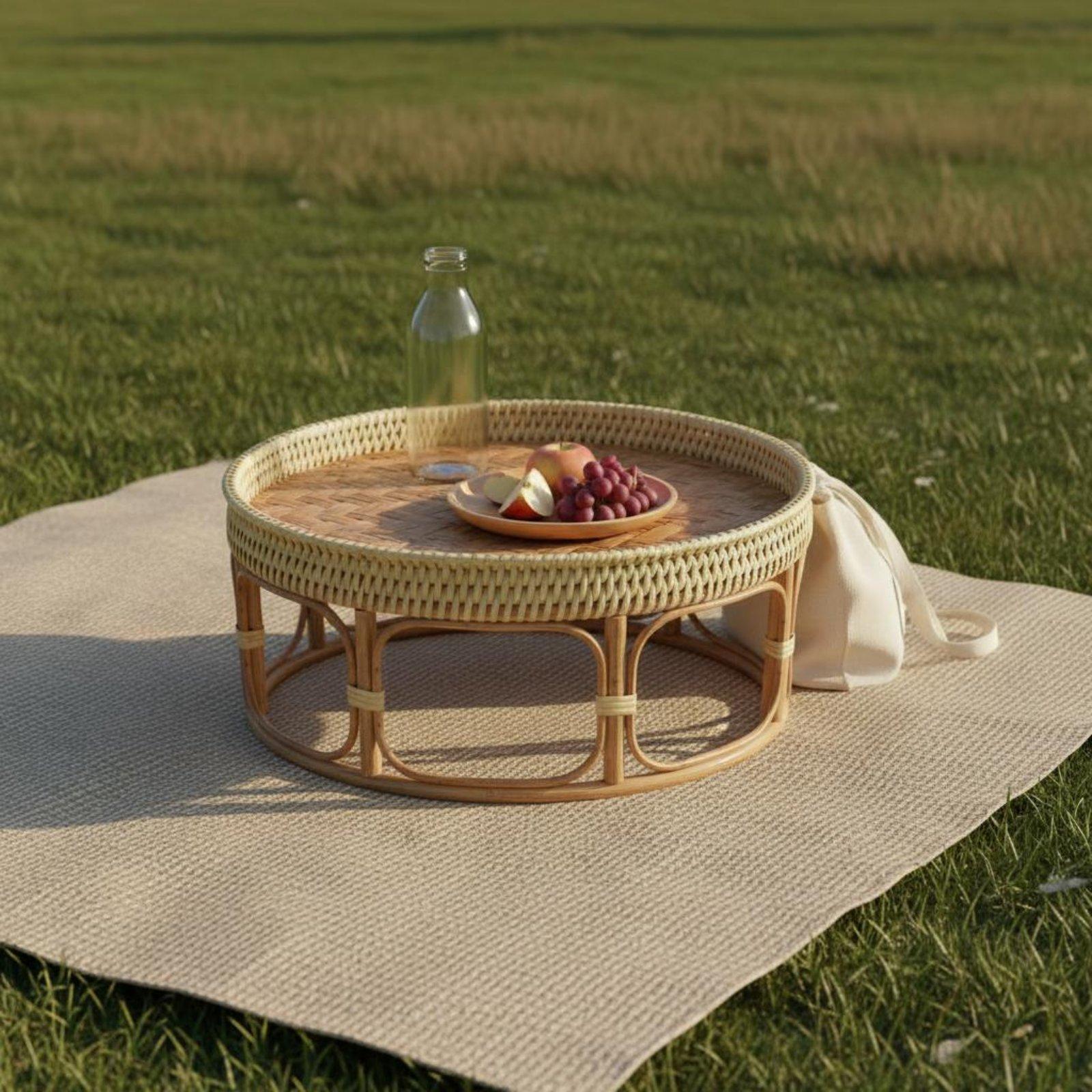 Rattan Tea Table Lightweight P - đánh giá và giá Outdoor Furniture Rattan
