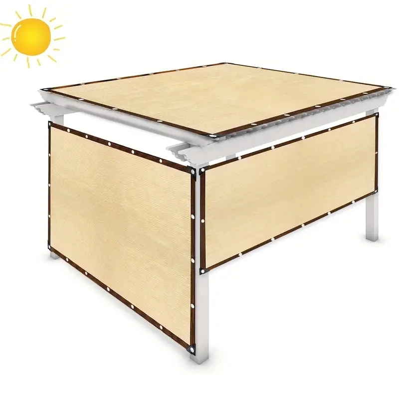90% Shading HDPE Beige Sunshad - đánh giá và giá Outdoor Furniture Hdpe