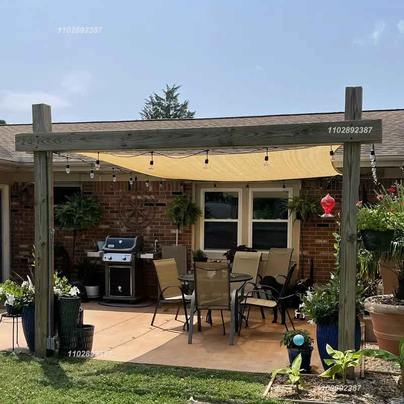 90% Shading HDPE Beige Sunshad - đánh giá và giá Outdoor Furniture Hdpe