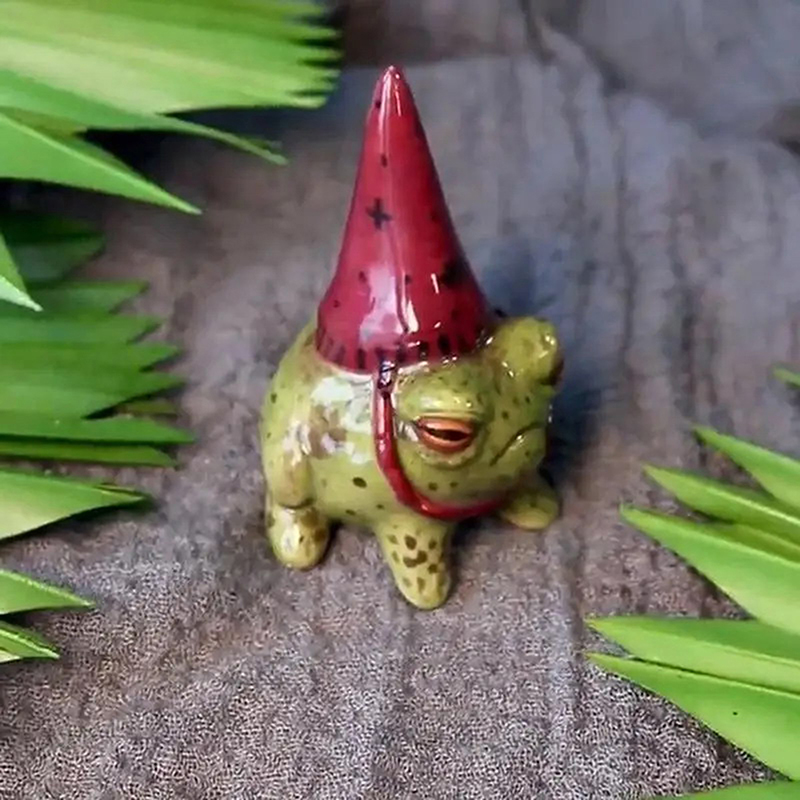 Witch Hat Little Frog Statue R - đánh giá và giá Outdoor Furniture Resin