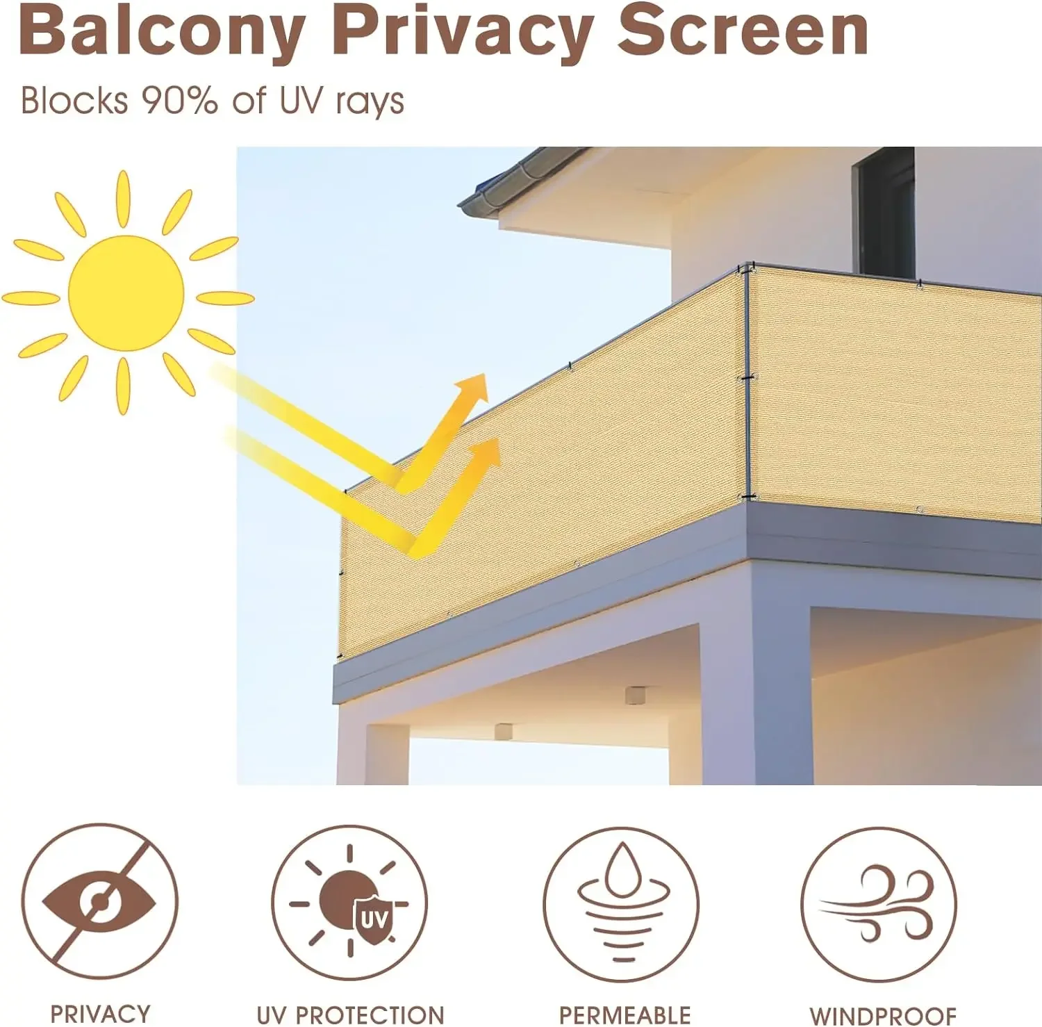 4x1M Balcony Privacy Screen He - đánh giá và giá Outdoor Furniture Hdpe