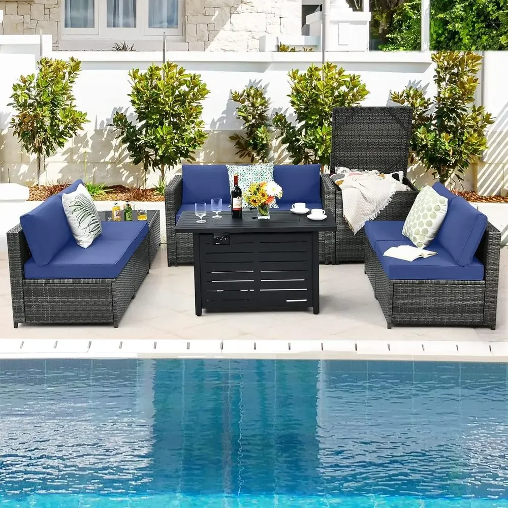 8-Piece Outdoor PE Rattan Pati - đánh giá và giá Outdoor Furniture Rattan