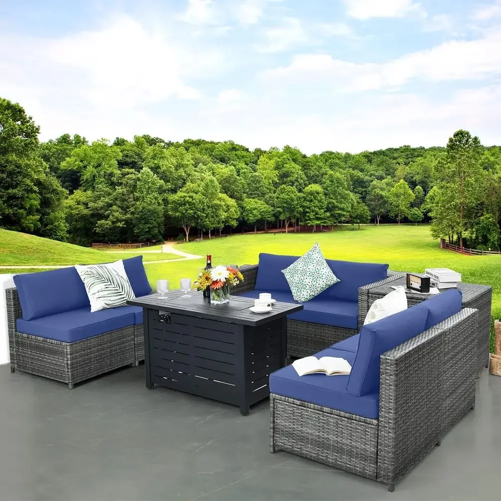 8-Piece Outdoor PE Rattan Pati - đánh giá và giá Outdoor Furniture Rattan