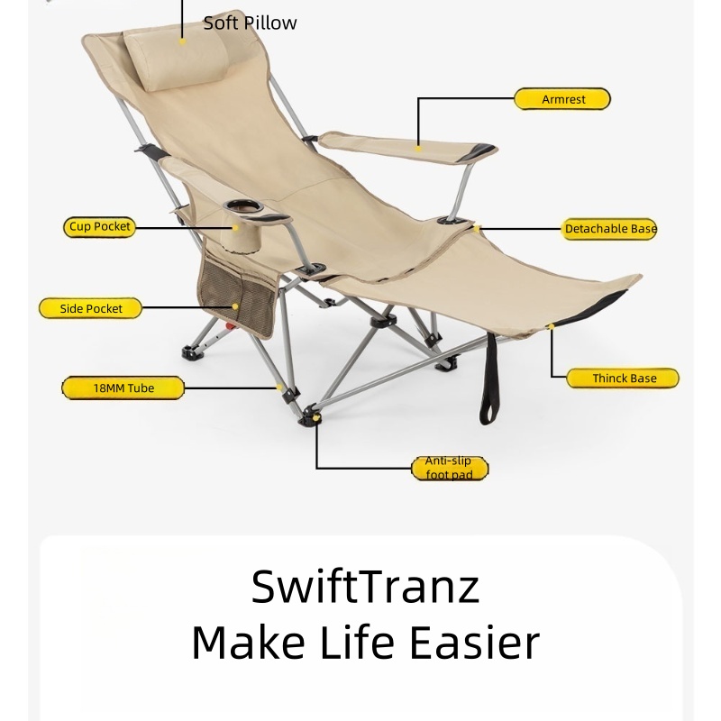 SwiftTranz Portable Steel Fold - đánh giá và giá Outdoor Furniture Recliner Set