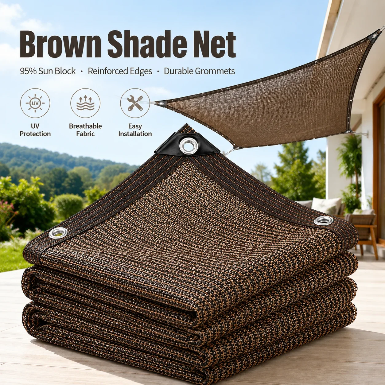 Large Courtyard Shading Net –  - đánh giá và giá Outdoor Furniture Hdpe