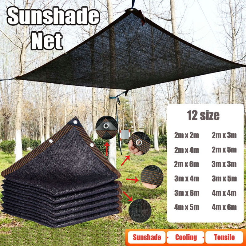 12PIN Black Sunshade Net Shadi - đánh giá và giá Outdoor Furniture Hdpe